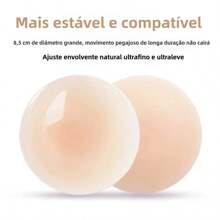 Ultra Seamless Silica Gel Adhesive Bra Kit 2pairs - Coffee Brown - View 3