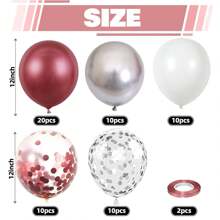 50 piezas de globos de látex metálicos cromados de 10 pulgadas en colores surtidos, aptos para bodas, cumpleaños, San Valentín, decoración de fiestas y Navidad