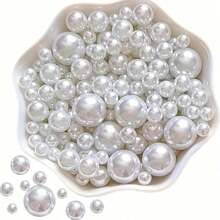 6050pcs Artificial Floating Pearls - Non Porous Plastic Pearls For Vase Filling - Glossy Decorative Pearls For Center Decorations, DIY Weddings, Parties, Birthdays, Anniversaries, Christmas Decorations[Excluding Vase, DIY Required]