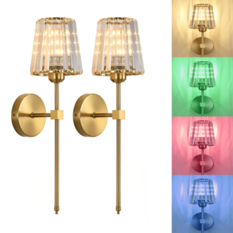 1-Pack Nordic-Style LED Crystal Wall Lamp (Without Bulb) Is Suitable For Bedrooms, Hallways, Corridors, And Other Indoor Spaces. It Can Also Be Used As A Bedside Lamp, Entryway Decorative Wall Lamp