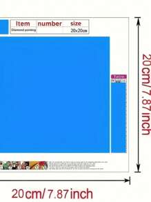 1 件 5D DIY 全钻钻石画套件，无框架，大型亚克力鹰风景画布，适用于家庭卧室、入口、书房、浴室墙壁装饰、放松工艺活动、理想礼物 - 彩色 - 查看 6