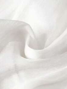 Plus Size Women's Spring/Summer Skirt, Women Elastic Waist Casual Solid Color Mid-Length Chiffon A-Line Skirt, With Lining, Elegant Fitted Slimming, Suitable For Spring/Summer Casual, Work, Vacation Wear