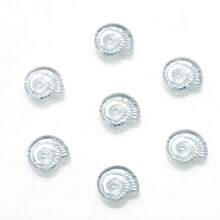 30 stuks 12mm glazen slakkenkralen met middengat, platte geregen kralen, zeeslakkenkralen voor doe-het-zelf sieraden maken, knutselaccessoires, damesarmband, telefoonketting, sleutelhanger, autohanger, aquariumdecoratie