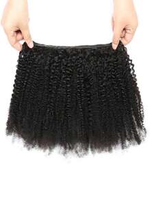 Tessuto di capelli ricci brasiliani, 3 pacchi (20-90 cm), capelli umani vergini arricciati, estensioni di trama dei capelli non trattati, colore nero naturale (1/3/4 pacchi a lotto), pacchi di capelli ricci, pacchi di capelli ricci, pacchi di capelli ricci umani