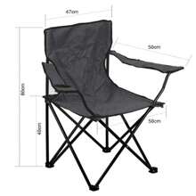 Silla Plegable para Camping, Pesca, Playa y Actividades al Aire Libre – Silla Resistente con Reposabrazos, Portavasos y Bolsa Lateral de Malla – Estructura de Acero Duradera con Base Antideslizante y Resistente al Desgaste – Tejido Oxford 600D Impermeable y Transpirable – Capacidad de Carga hasta 110 kg – Ligera, Portátil y Fácil de Transportar con Bolsa de Transporte Incluida