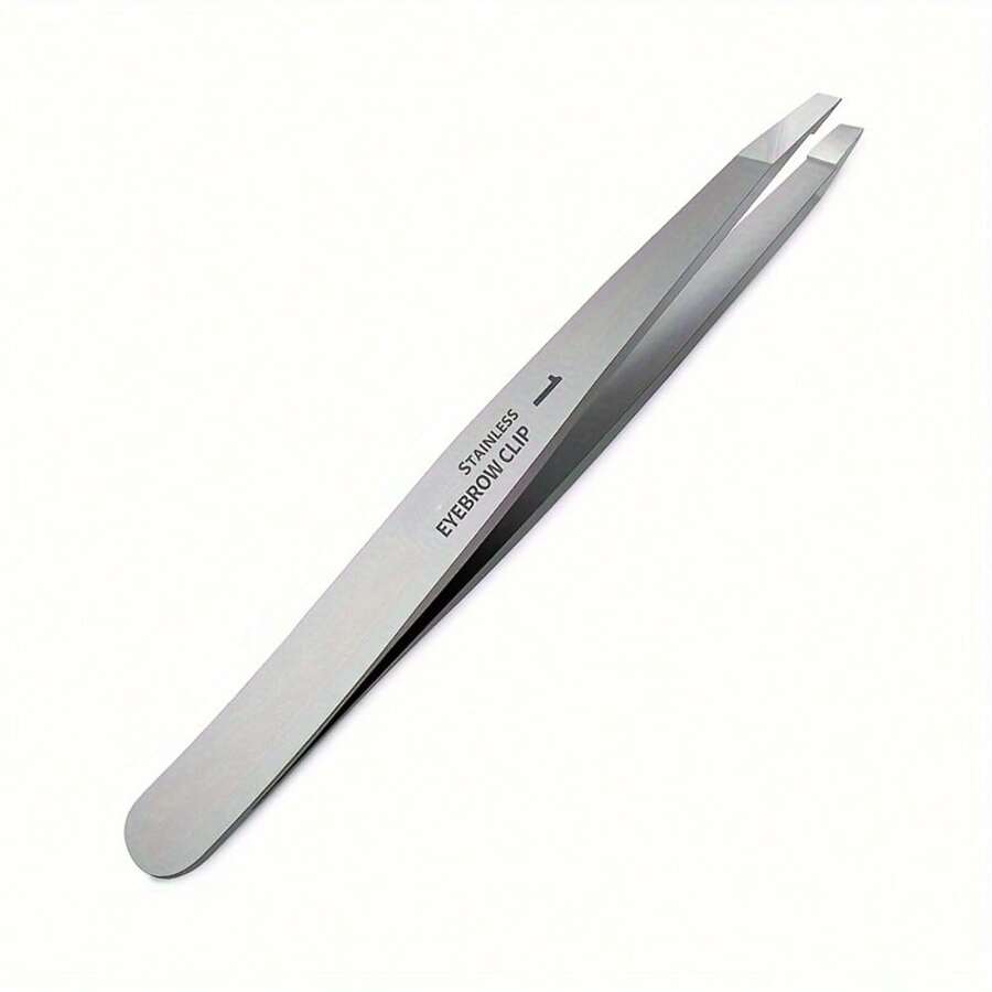 1 Piece Of Precision Stainless Steel Tweezers - Easy To Remove Facial And Inward Hair - Portable Beauty Tool - Silvery - View 1