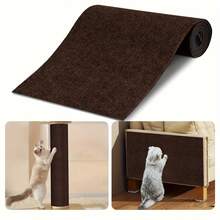 Tapete rascador para gatos recortable, rascador para gatos, cinta para sofá, poste rascador, alfombra autoadhesiva, tablero rascador para gatos, accesorios para gatos - Gris Oscuro - Ver 4