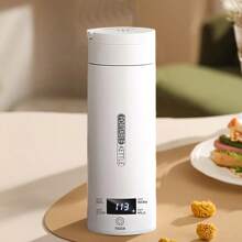 1pc Portable Electric Kettle Travel Tea Coffee Portable Kettle, 500ml Electric Mug Small Electric Mug, 316 Stainless Steel Kettle With Auto Shutoff And Anti-Dry Burn Protection, White - 查看 1