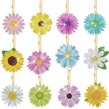 Diamond Painting Keychain Kit, Diamond Art Keychain, Diamond Painting Kit For Children, Bag Keychain Ornament, 5D Double-Sided Dot Diamond Butterfly And Heart Keychain, Suitable For Kids And Adults, DIY Craft