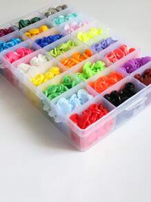 360 Piezas de Botones de Plástico T5 de 15 Colores de 1,2 CM, Botones para Chaquetas Infantiles, Impermeables y Documentos