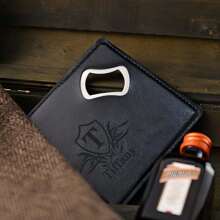 Personalized Square Leather Bottle OpenerCoaster,Best Man Gift,Anniversary Gift,Father's Gift,Personalized Gift,Available In Multiple Colors - Multicolor - View 7