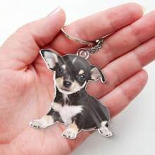 1pc Customized Pet Photo Keychain, Personalized Doll Face Keychain, Pet Portrait Keychain, Dog Keychain, Pet Keychain, Pet Memorial Gift,Durable,Colorful,Cute,Adorable,Funny,Kawaii,Y2K,Stylish,Unisex,Casual,Custom,Personalized,Unique,Customized,Ideal Gifts For Him,Ideal Gifts For Her,Her,Boyfriend,Girlfriend,Family,Friends