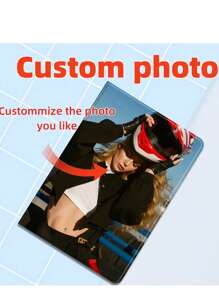 Custom IPad Case And Personalized Tablet Case With Wake Up Sleep Function, Unique IPad 10 Generation, 10.2-Inch Case, DIY Family, Couple, Pet Custom Gift, Photo Custom, Tablet Case