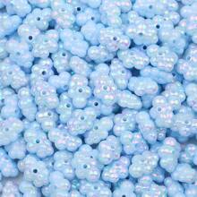 10pcs Acrylic Cloud Shaped Beads, For DIY Crafts, Keychain And Phone Strap Accessories