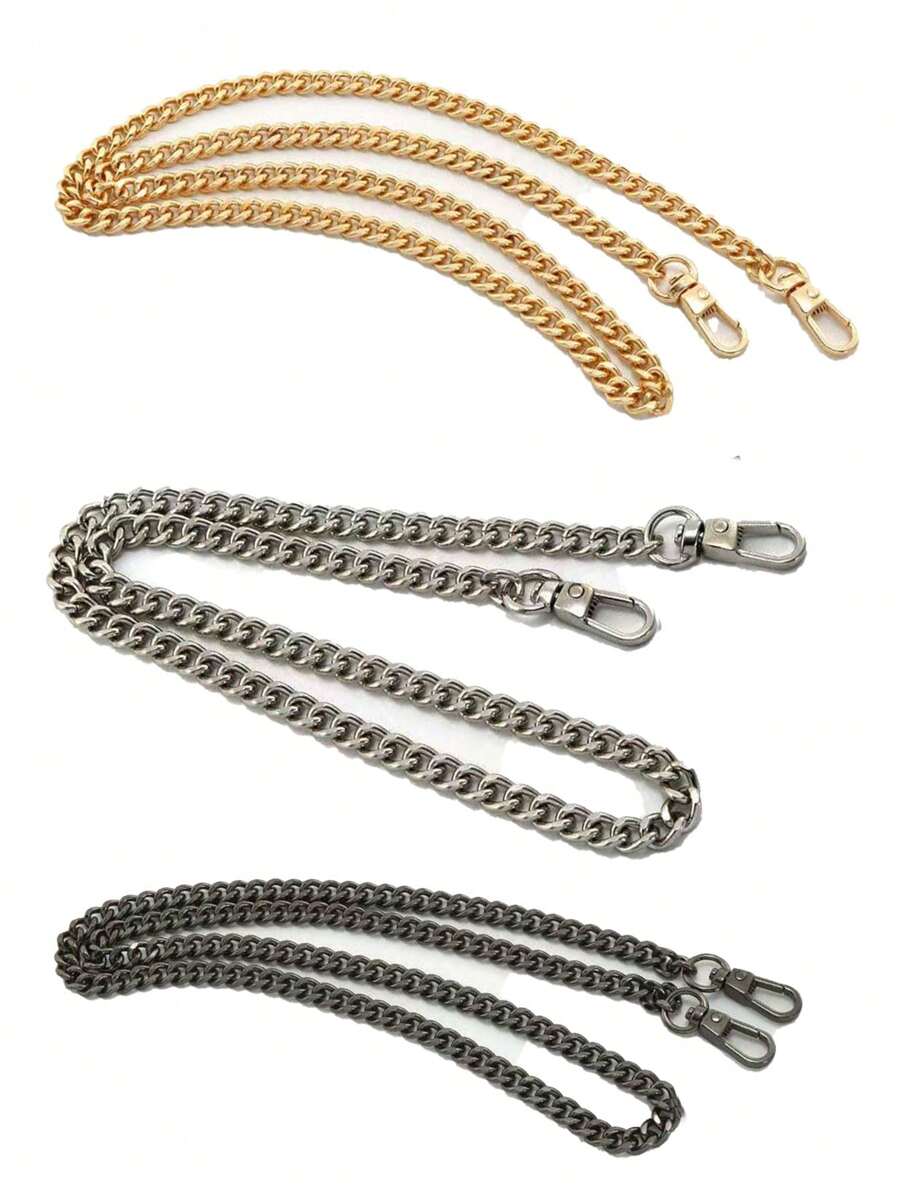 时尚百搭金属包链，金属延长链肩带替换配件 - 彩色 - 查看 1