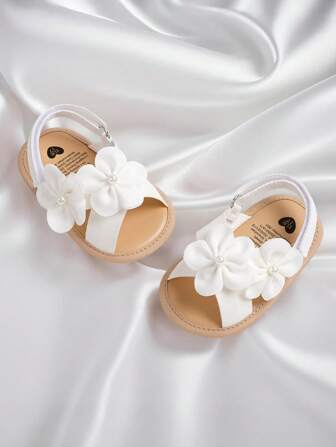 Baby Meisjes Sandalen Zomerschoenen Buiten Eerste Loopschoenen Peuter Meisjes Schoenen Voor Zomer Elegant Wit