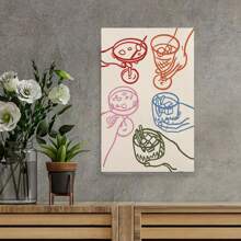 Framed Vintage Wine Wall Art Alcohol Drink Cheers Poster Colorful Glasses Drinks Print Pictures Funky Bar Cart Art Decor, Creative Home Decoration, High Quality Decorative Posters, Dormitory, Gym, Bar, Cafe, Arcade, Room Living Room Wall Decoration Painting, Perfect Gift - Framed - View 2