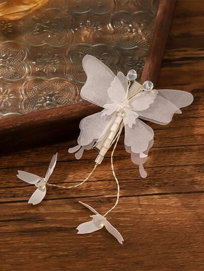 1 pieza Pinza de pelo con mariposa, Pinza para flequillo lateral, Pasador de pelo elegante, Accesorio para el cabello, Otoño, Accesorios para el cabello, Accesorios para el cabello para mujeres, Viaje, Accesorios para el cabello, Accesorios para mujeres, Accesorio para el cabello, Accesorios para el cabello para mujeres, Herramientas para el cabello, Cosas para el cabello, Cosas, Accesorios de belleza, Regalos, Viaje, Regalos para mujeres, Cosas para el cabello, Regalitos para el árbol de Navidad