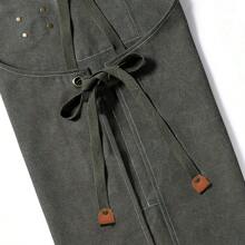 New Fashion Canvas Kitchen Aprons For Woman Men Chef Work Apron For Grill Restaurant Bar Shop Cafes Beauty Nails Studios Uniform