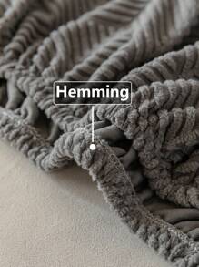 1pc 3D Stretchable Multi-Functional Full Cover Sofa Slipcover, Geometric Pattern Design, Suitable For Spring, Summer, Autumn And Winter, Protect Sofa, Decorative Sofa Cover, High Elasticity Full Wrap Style, Includes 1 Pillow Case - Dark Grey - View 7