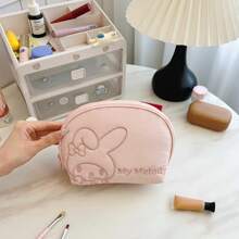 1PC KT Cat, Melody, Multifunctional Cosmetic Organizer, Cosmetic Bag, Makeup Organizer, Portable Toiletry Bag, Skincare Pouch, Large Capacity Makeup Bag, Cute Handbag Wallet Pouch Case, Travel Makeup Bag