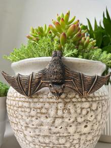 1 件蝙蝠雕塑花园装饰：12 厘米/4.72 英寸 X 6 厘米/2.36 英寸户外动物蝙蝠树脂雕像，适用于花园、草坪和露台 - 无需电池 - 彩色 - 查看 15