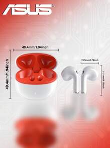 ASUS ASUS Wireless Headset Connection With Charging Compartment, Touch Operation Adjustment, Multi-Function, Long Battery Life, Suitable For Game Calls