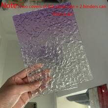 A5 A6 Water Wave Customized Cover Loose Leaf Binder, Multi-Color 6 Holes, Pink Purple Green Acrylic Cover Options, Cover And Portable Size, With Inner Pages & Refills, Suitable For School, Office, Planner, Travel Photo, Note Taking, Creative Writing, DIY Albums, Memo Pads, Travel Journals, Cash Check Holders,School Supplies,Back To School