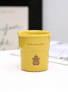 1 cốc gốm sứ Anh hoạt hình 9,7oz có nắp silicon và ống hút, cốc cà phê chống rò rỉ dùng cho gia đình, văn phòng, trà chiều, nghệ thuật Latte, thích hợp cho người yêu cà phê, tiệc tùng, sử dụng tại nhà, quán cà phê, trở lại trường học - Nhiều màu - Xem 17