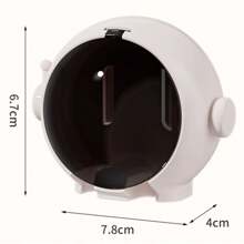 1pc-No-Drill Bathroom Toothbrush Holder, Creative Cute Rinse Cup Storage Rack, Astronaut Shape Waterproof Toothbrush Organizer, Adorable Bathroom Storage Shelf