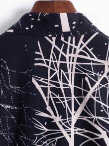 Casual & Business Allover Print Short Sleeve Shirt