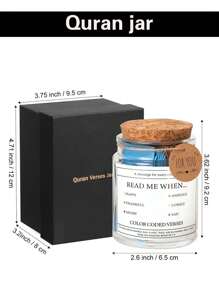 Qunrwe Bible Verse Jar, Read Me When Bible Verses Jar For Emotions And Feelings, Bible Verse Prayer Card Hope Jar, Graduation Gift, Bible Study For Women Men Mom Dad Friends Christian Gift, The Perfect Valentine's Day Gift