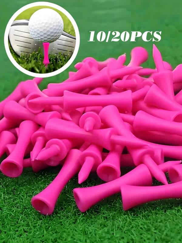 10/20/50 piezas Tees de Golf de Plástico, Tees de Golf de 57 mm Tipo Castillo Largos y Cortos, Duraderos y Portátiles, Profesionales para Jugadores de Golf