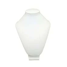 Leather Bust To Display Necklaces, Jewelry And Plated Items - 白色 - 查看 1