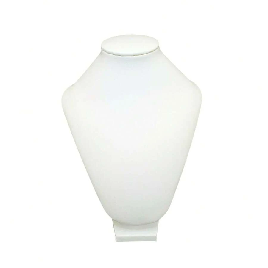 Leather Bust To Display Necklaces, Jewelry And Plated Items - 白色 - 查看 1