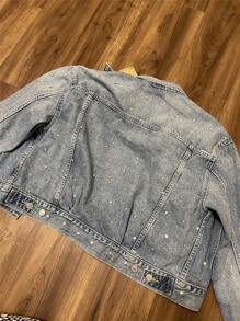 Fashionable 30 Pairs Gold/Silver Rhinestone Rivets Crystal Rivets 6 7 8 9mm Decorative Rivets Jewelry Rivets Hollow Rivets Clothing Leather Bag Belt Sewing Decorative Rivets SurePromise Metal DIY Rivets - Silver - View 6