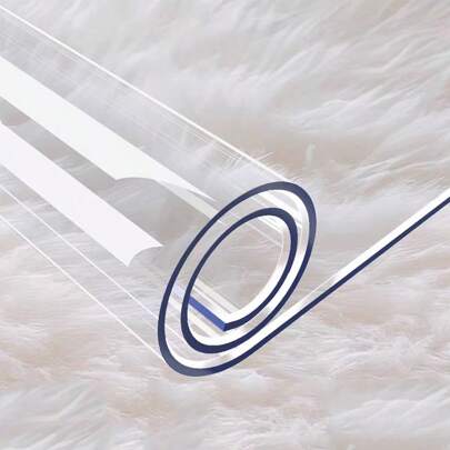 PVC klar bordsduk bordsmatta, bänkskydd, 1,0 mm tjock plastduk fyrkantig, bordsskiva skydd, vattentät och oljebeständig, mjuk glasduk PVC klar duk, lämplig för kök, byrå, skrivbord, matbord. Hem Köksbord Mats