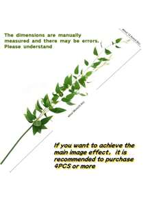 1 Paquete de Soporte de Pared para Corbatas, Relleno de Vid Falsa Verde, Guirnalda Decorativa Artificial de Hiedra Verde, Planta Colgante, Decoración de Ramo, Decoración del Centro del Arco de Boda, Decoración de Escritorio de Banquete, Decoración de Fondo, Boda, Decoración de Boda, Decoración de Habitación, Decoración del Hogar Interior y Exterior