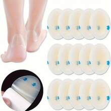 1/5/10/20 piezas Protectores de talón de gel hidrocolloid adhesivos y cómodos - Almohadillas para ampollas por uso de calzado
