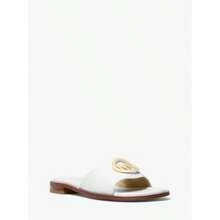 Michael Kors Hannah Slide Sandal |  | Women Flip-Flops - 光纖白 - 查看 1