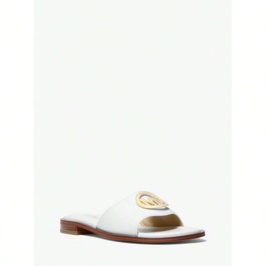 Michael Kors Hannah Slide Sandal |  | Women Flip-Flops - 光纖白 - 查看 1