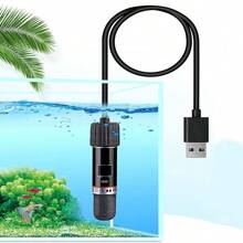 USB Mini Aquarium Heating Rod For Small Fish Tank 26°C Constant Temperature Aquarium Heater Submersible Thermostat Heater 10W