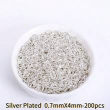 200pcs/Lot 18K Gold Plated Open Jump Rings Wholesale,Brass Metal Split Rings Connecting Rings For Jewelry Making Supplies