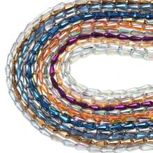 3*6mm/4*10mm/3*5mm/4*6mm/6*8mm/8*12mm 带中心孔水滴形玻璃珠，DIY饰品制作材料，可用于制作项链、手链、耳环、手机链、钥匙扣等。 - 中孔長水滴 - 查看 3