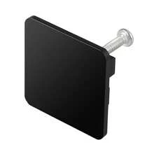 10PCS Matte Black Aluminum Door Handle For Kitchen Cupboard Drawer Square Design - Black - View 8