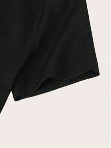 T-shirt surdimensionné personnalisé pour femme, cadeau pour petite amie/épouse - Ajoutez votre propre texte et images (photos de famille/selfies/photos d'animaux de compagnie/photos d'amis/photos de fête) pour concevoir votre propre T-shirt imprimé personnalisé, Romance délicate, Hauts femmes personnalisés - Noir - Voir 5