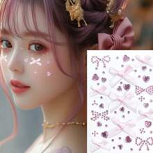 0.5-1 Pc Butterfly Jewelry Sticker, Diamond Crystal Makeup Face Eye Decor Nail Art Sticker