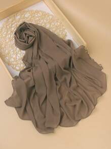 1 chiếc khăn trùm đầu/khăn choàng/băng đô đính pha lê thủ công màu trơn sang trọng dành cho nữ, phù hợp với áo Abaya, Burqa, Niqab. - Nhiều màu - Xem 21