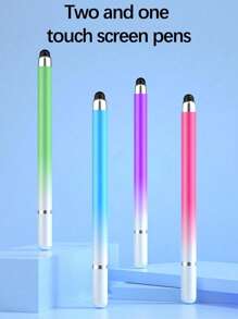 High Precision Silicone Round Disc Tip 2-In-1 Stylus Pen For Phone & Tablet, Capacitive Stylus Pen Compatible With Apple IPad, Tablet, Drawing, Painting, Writing