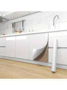 1pc Solid Color Marble Pattern Waterproof, Oil-Proof, Mildew-Proof Peel And Stick Tile Wallpaper For Kitchen Cabinet Table Desk Decoration Room Decor Home Decor Wall Decor Bathroom Decor Bedroom Decor Room Decoration Stuff Living Room Decor House Decor Home Decor Living Room Wall Paper Wall Art Wallpapers Wall Stickers Wall Sticker - Multicolor - View 2